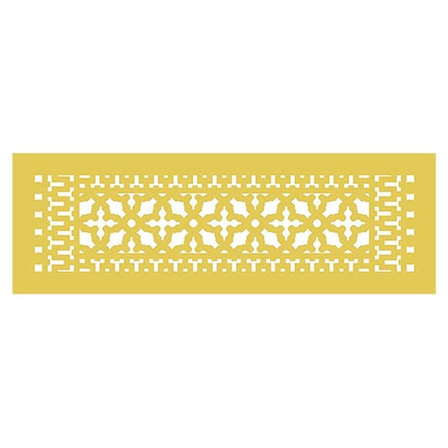 Reggio Registers Scroll Series 6" x 22" Floor Grille without Mounting
