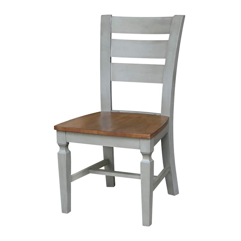 Vista Ladderback Solid Wood Dining Chairs - Set of Two