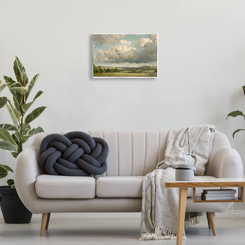 Stupell Sunlit Clouds over Countryside Wall Plaque Art Design By LSR Creative Studio