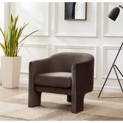 SAFAVIEH Couture Londyn Velvet Accent Chair - 30" W x 28" L x 30" H
