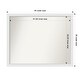 preview thumbnail 93 of 190, Wall Mirror Choose Your Custom Size - Extra Large, Blanco White Wood Outer Size: 44 x 35 in
