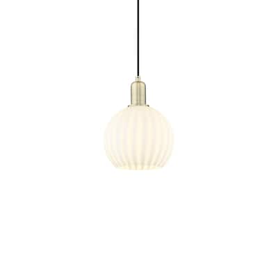 Innovations Lighting 716-1P-11-8 White Venetian Pendant White Venetian