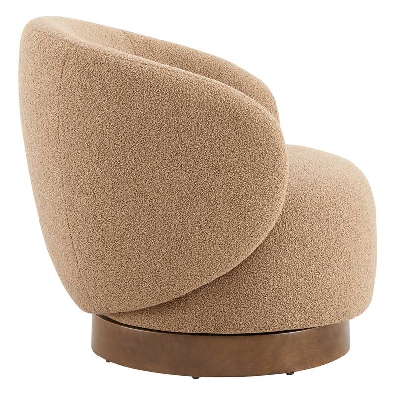Spruce & Spring Ariel Upholstered Swivel Accent Chair Fabric