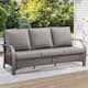 Option Brown Rattan - Grey Cushion