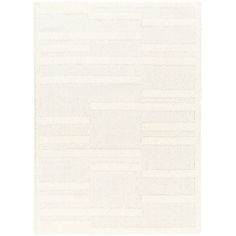 Livabliss Rodos Modern Stripe Plush Area Rug
