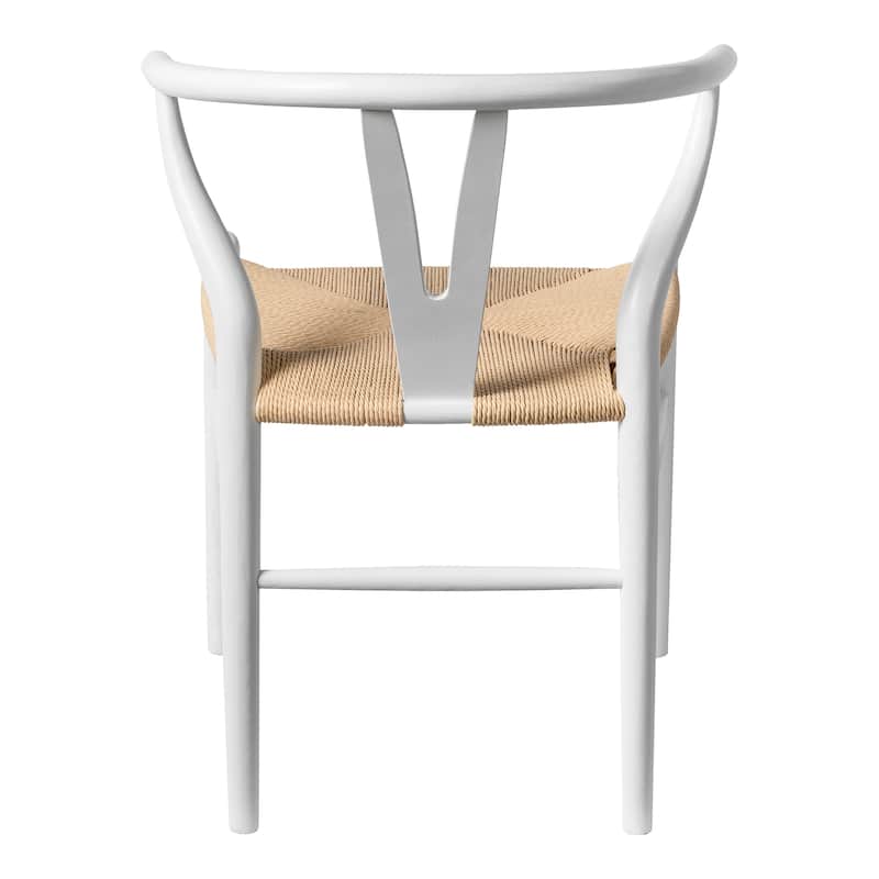 Albany-2 - Black - Natural Papercord Seat (Set of 2)