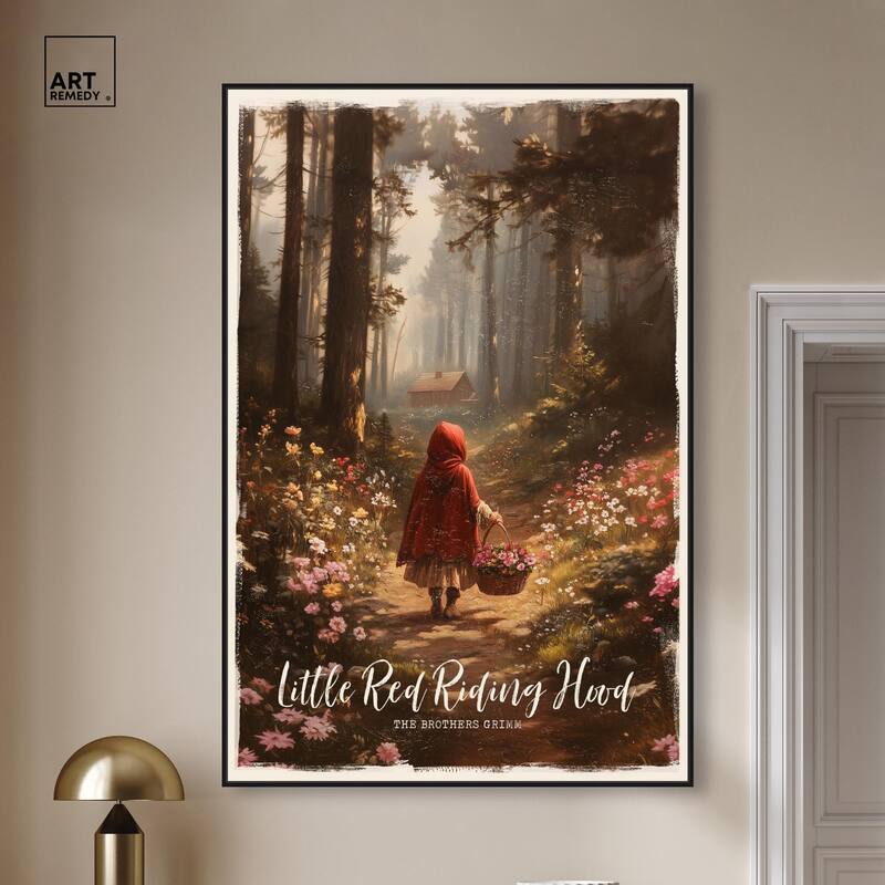 Classic Red Riding Hood Canvas by Art Remedy