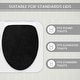 preview thumbnail 12 of 189, Home Weavers Waterford Collection Cotton Toilet Lid Rug | Elastic Fit | Fit Most Standard Toilet Lid | 18"x18"