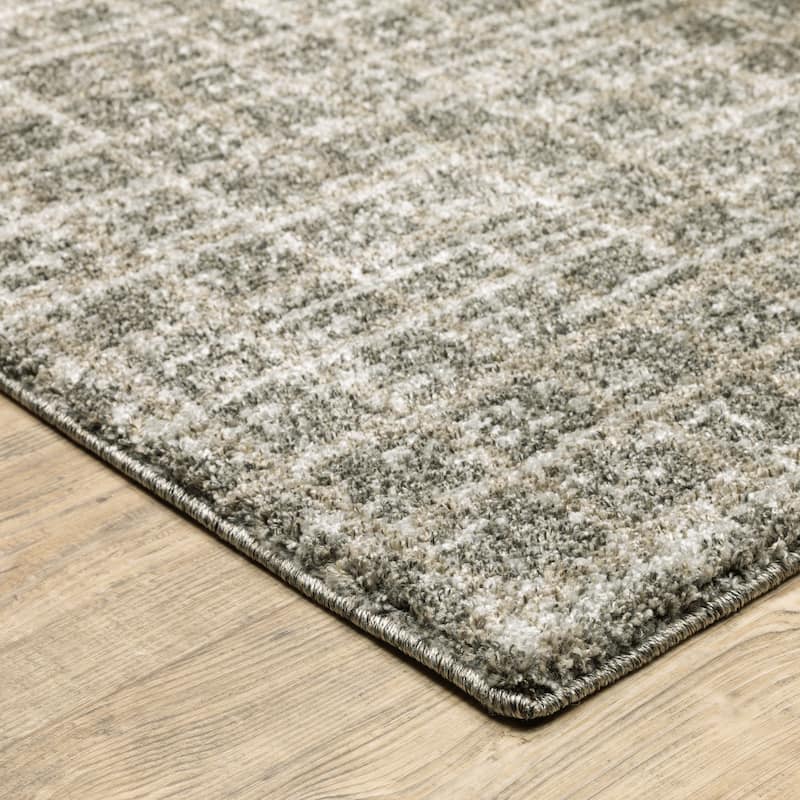 Style Haven Archer Geometric Plaid Grey/ Beige Indoor Area Rug