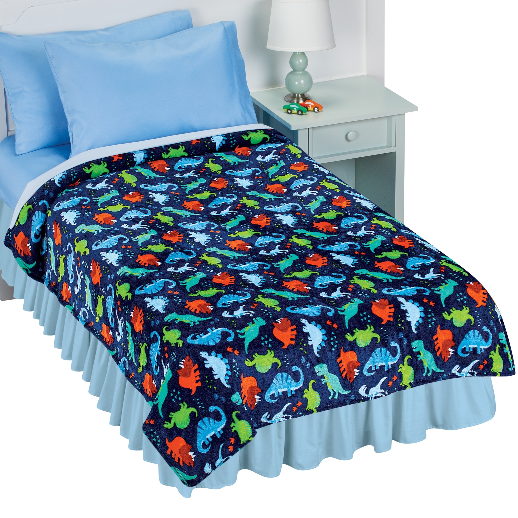 Dinosaur fleece sale bedding