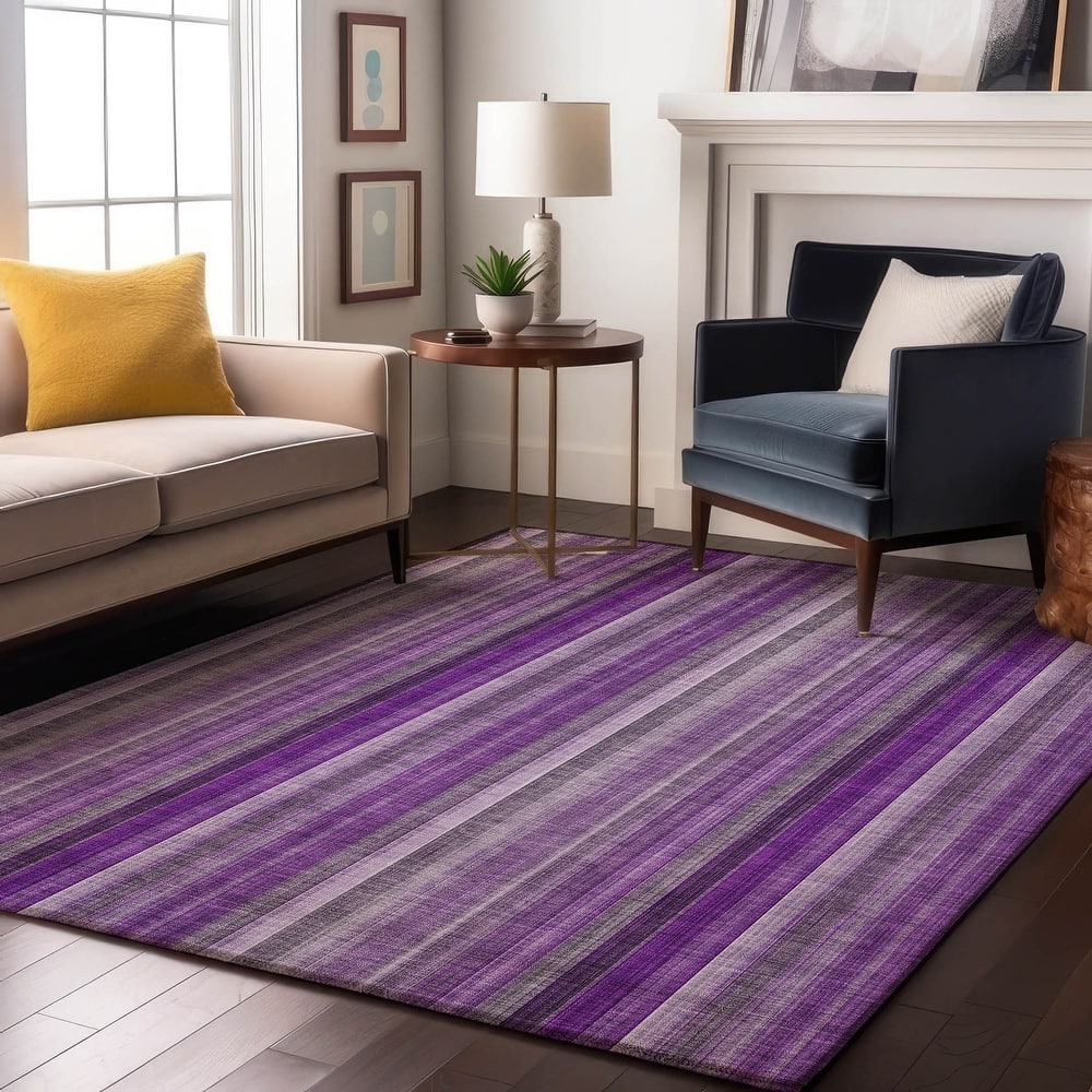 Premium Washable Super Soft Modern Stripes Mayfield Rug
