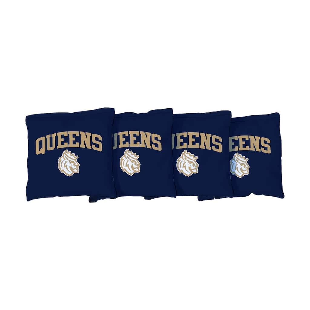 Queens University of Charlotte Royals Navy Cornhole Bags