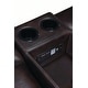 preview thumbnail 4 of 8, Faux Leather Padded Loveseat with Console