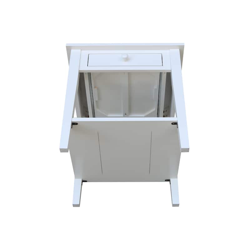 Spencer Square Solid Parawood End Table - 24 in. W x 24 in. D x 25 in. H