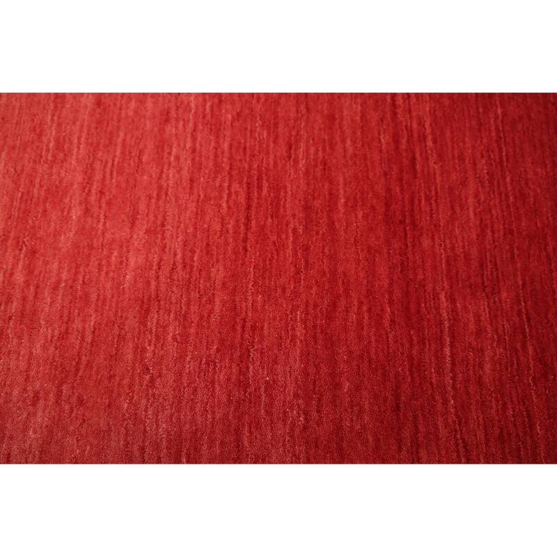 ECARPETGALLERY Hand Loomed Kashkuli Gabbeh Red Wool Rug - 5'7 x 7'10