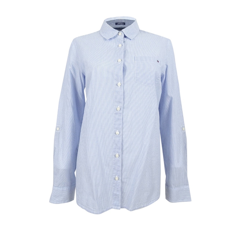 tommy hilfiger striped shirt womens