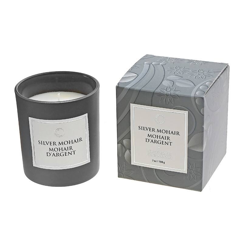 7 Oz Luxe Scented Candle In Gift Box (Silver gem) - Set of 2