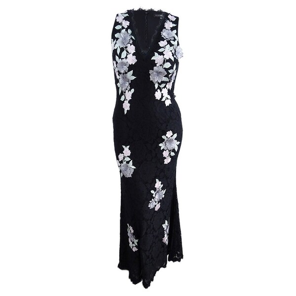 betsy and adam embroidered gown