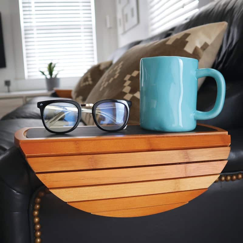 Bamboo Sofa Arm Table - Oiled Bamboo - 1 Pack