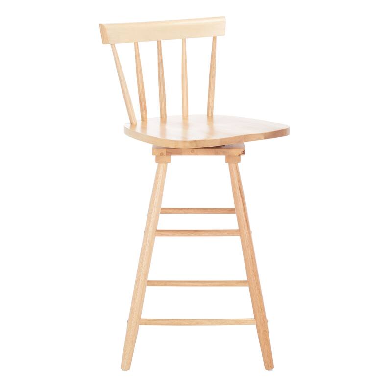 SAFAVIEH Haralda Swivel 25-inch Counter Stool - 17 In. W x 17 In. D x 38 In. H - 17Wx17Dx38H