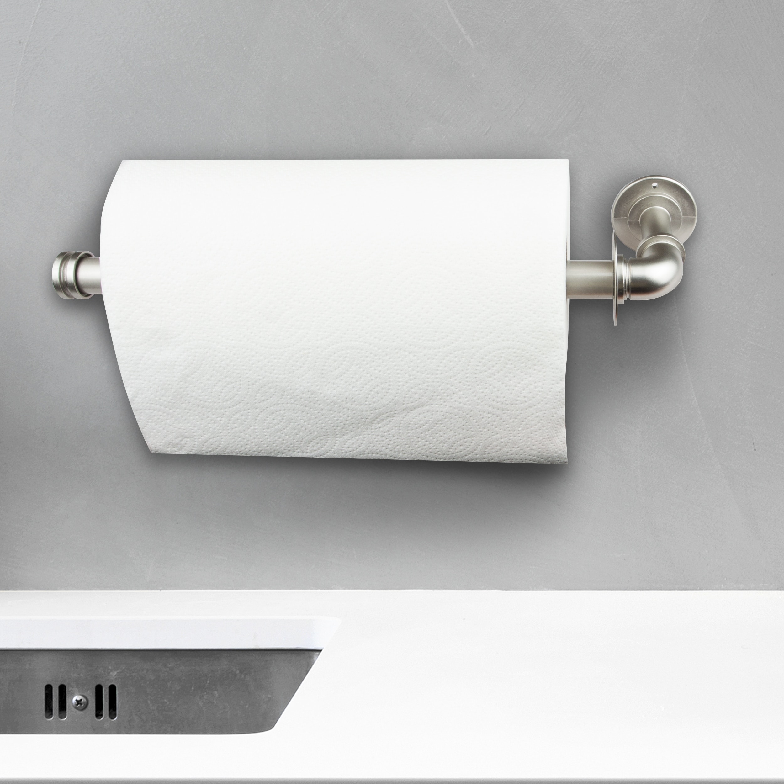 Industrial style discount paper towel holder