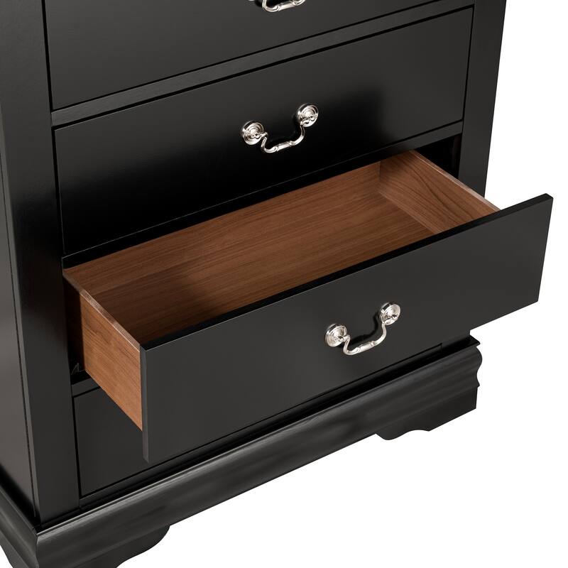 Modern Solid Wood Chest Drawers with 5-Drawer