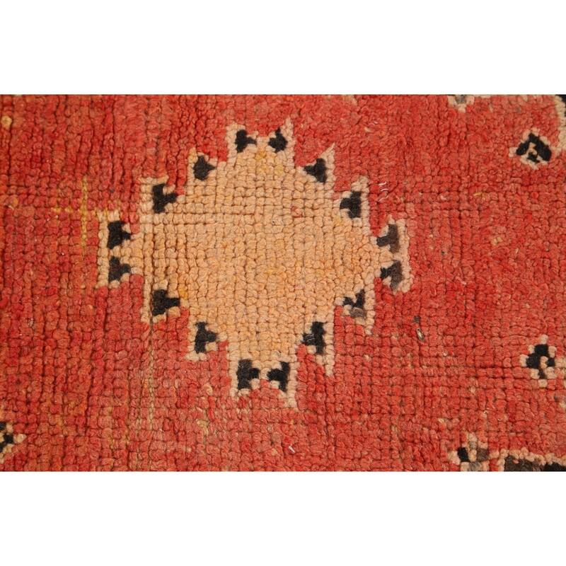 Stunning Tribal Moroccan Oriental Area Rug Wool Hand-knotted - 5'5" x 11'5"