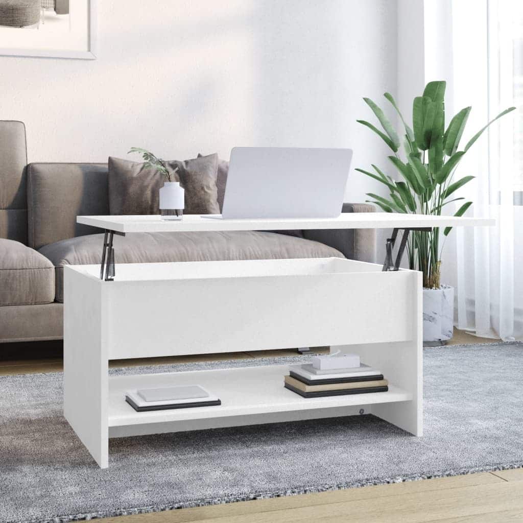 vidaXL Coffee Table Lift Top End Table Accent Side Sofa Table Engineered Wood - 31.5" x 19.7" x 16.7"