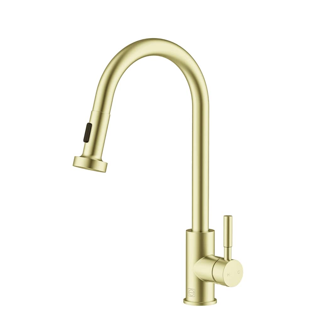Indigo Home Single Handle Pull Down Sprayer Kitchen Faucet