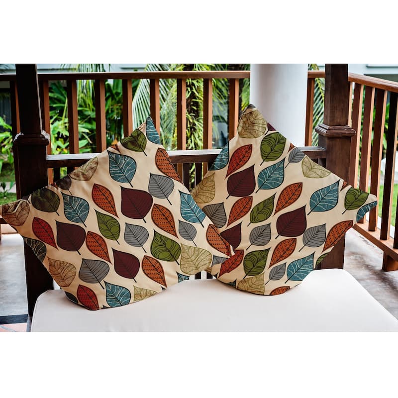 Autumn Leaves Fall Indoor/Outdoor Throw Pillow
