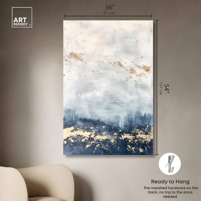 Ocean's Gold Hues II Canvas by Art Remedy, Gallery Wrapped