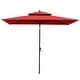 preview thumbnail 68 of 76, Pellebant 9 x 5 Ft Outdoor Double Top Market Umbrella