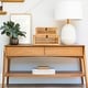 preview thumbnail 12 of 10, Rattan and Bamboo Nestable Storage Boxes with Glass Lids, Set of 2