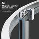preview thumbnail 9 of 25, OVE Breeze Round Corner Shower Kit with Frosted Glass Sliding Door and Shower Base Pan (Walls not Included)