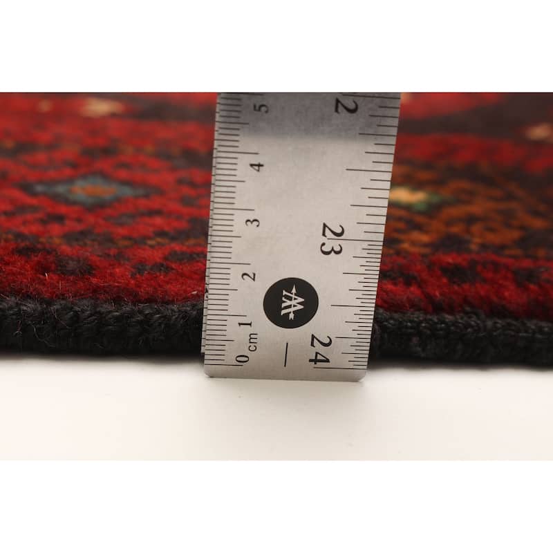 ECARPETGALLERY Hand-knotted Baluch Black Wool Rug - 3'5 x 5'11