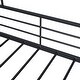 preview thumbnail 59 of 78, Metal House Bed with Trundle, Twin/Full Size Daybed Playhouse Bed with Bulit-in Storage Shelves and Metal Grid for Kids Teens