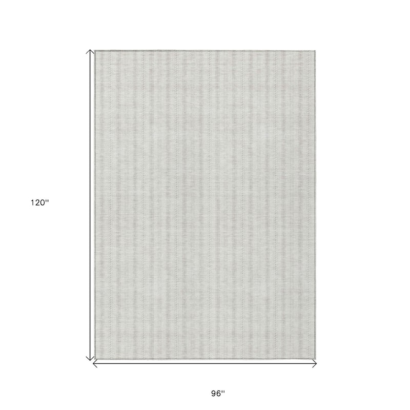 HomeRoots Striped Transitional Rectangle Outdoor Rug