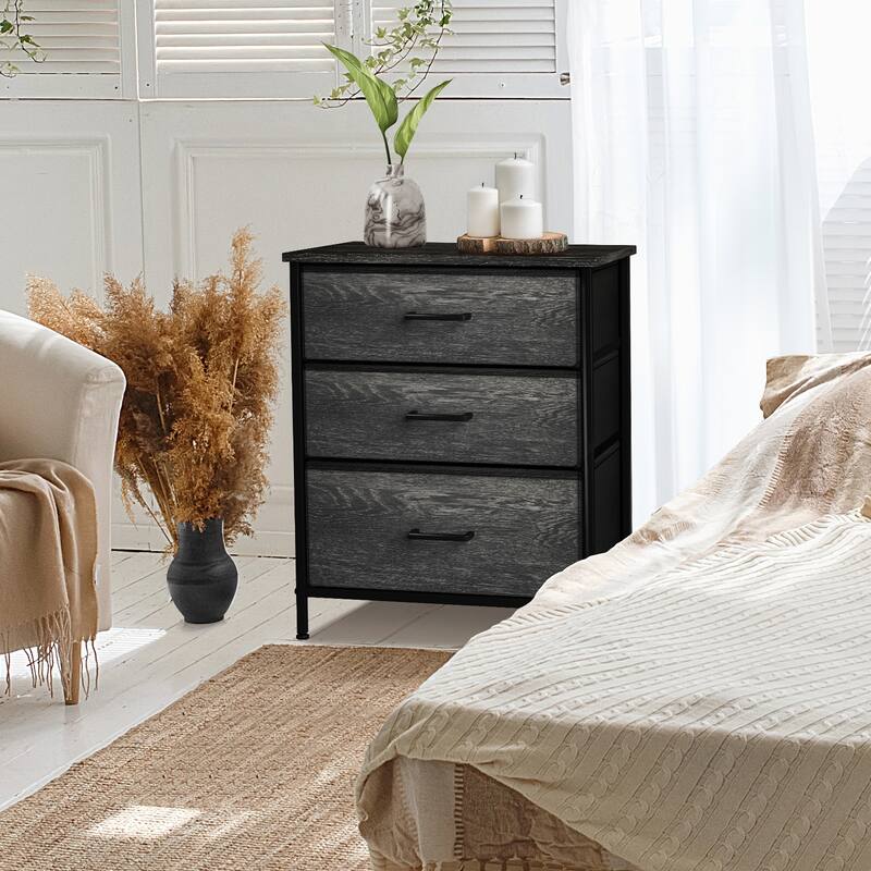 Sorbus 3 Drawer Display Nightstand