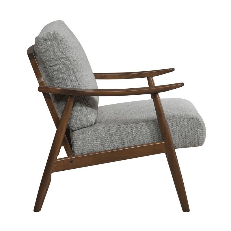 Oliver 31" Textured Accent Chair - Solid Wood Frame, Reversible Back