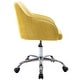 preview thumbnail 32 of 117, Corvus Braff Velvet Upholstered Adjustable Ergonomic Office Chair