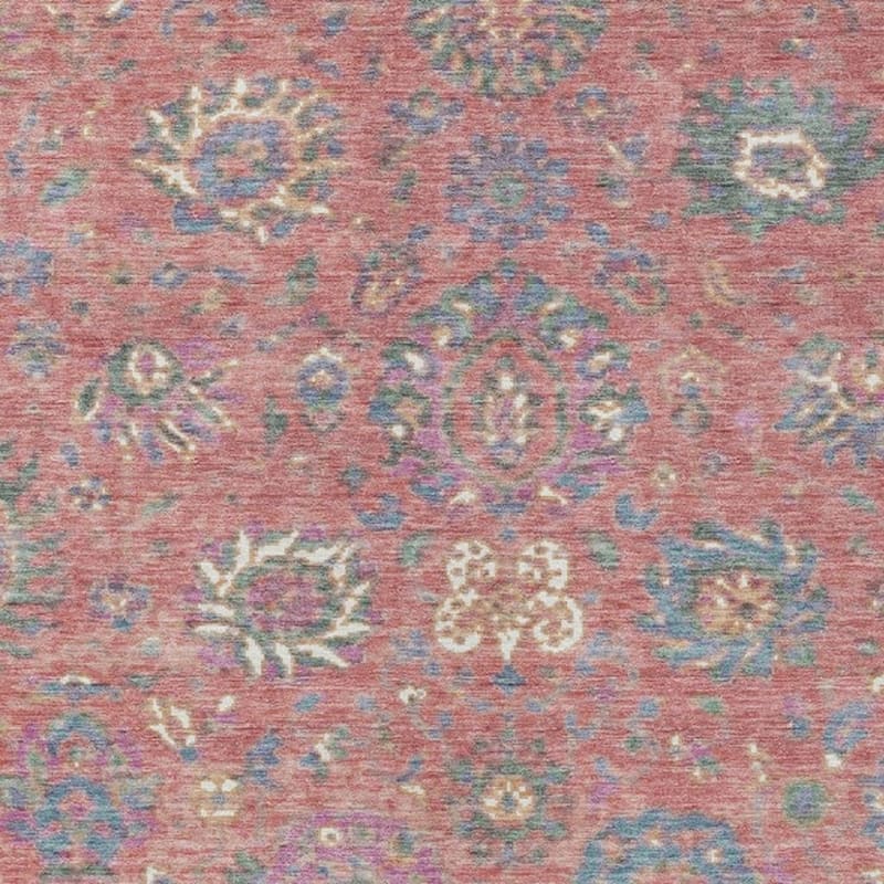 HomeRoots Floral Traditional Rectangle Outdoor Rug