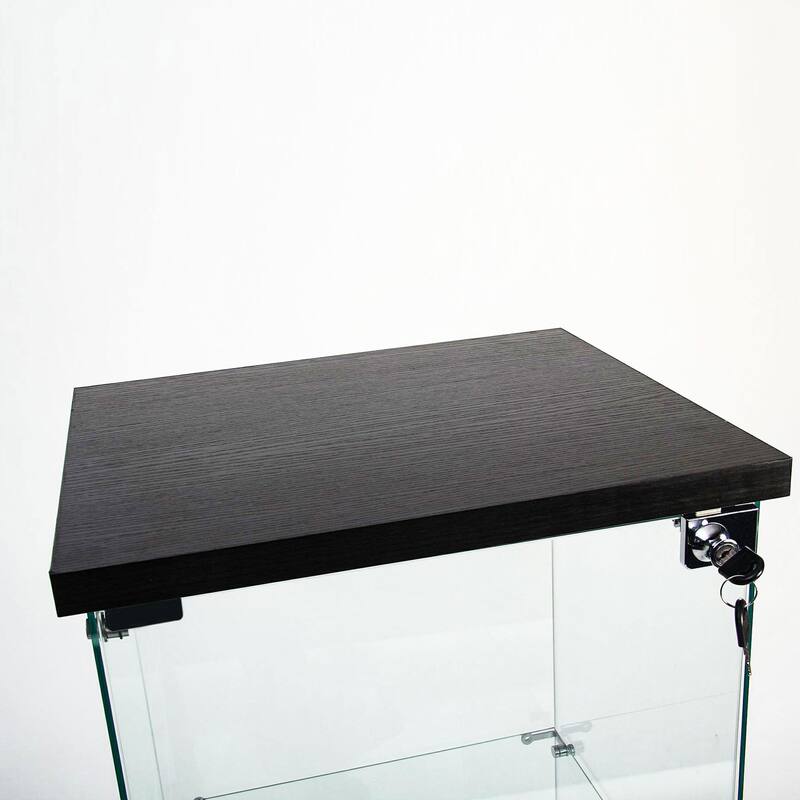 Tempered glass display cabinet, wine cabinet,storage cabinet, file cabinet, with Bluetooth LED light strip, lock on the door