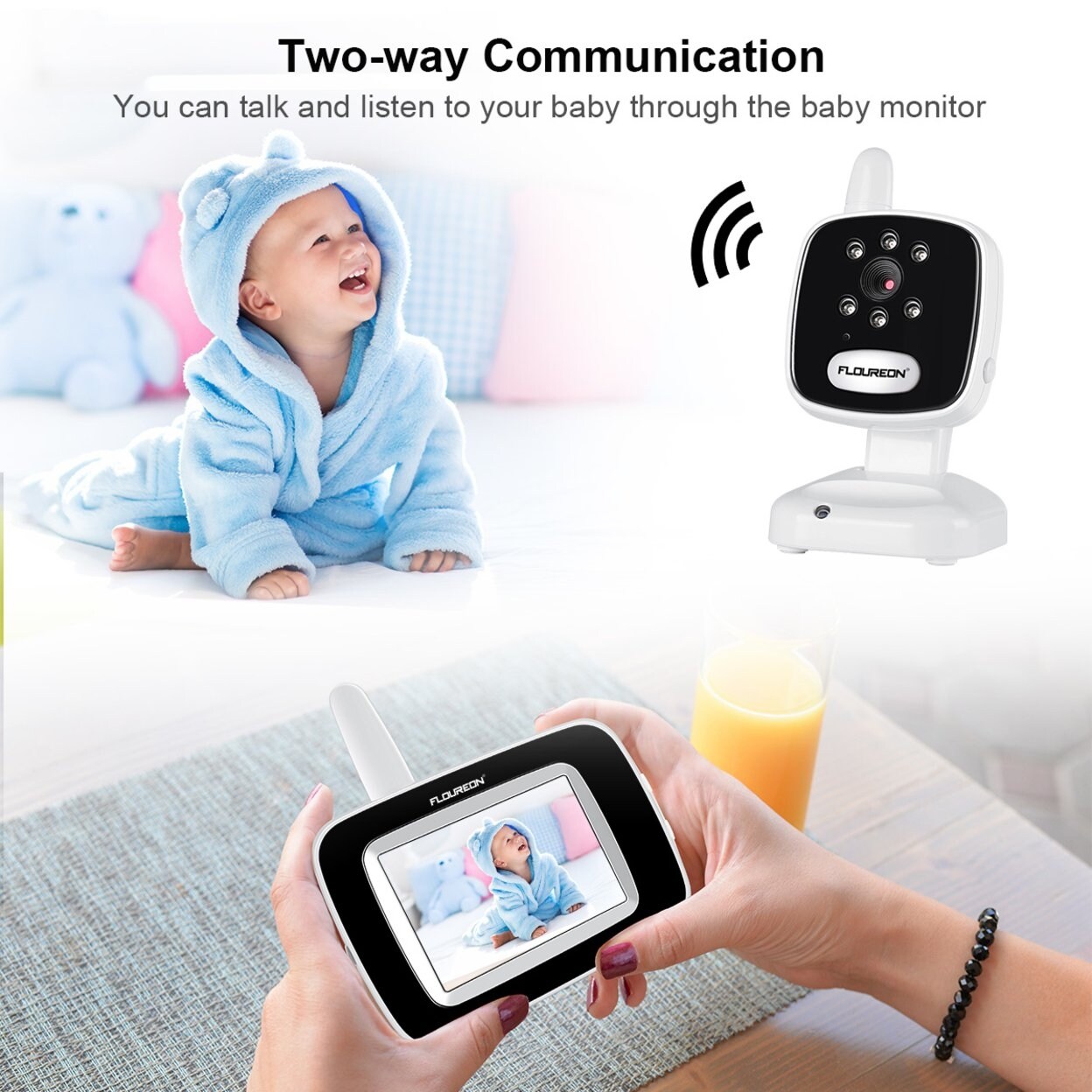 baby monitor floureon