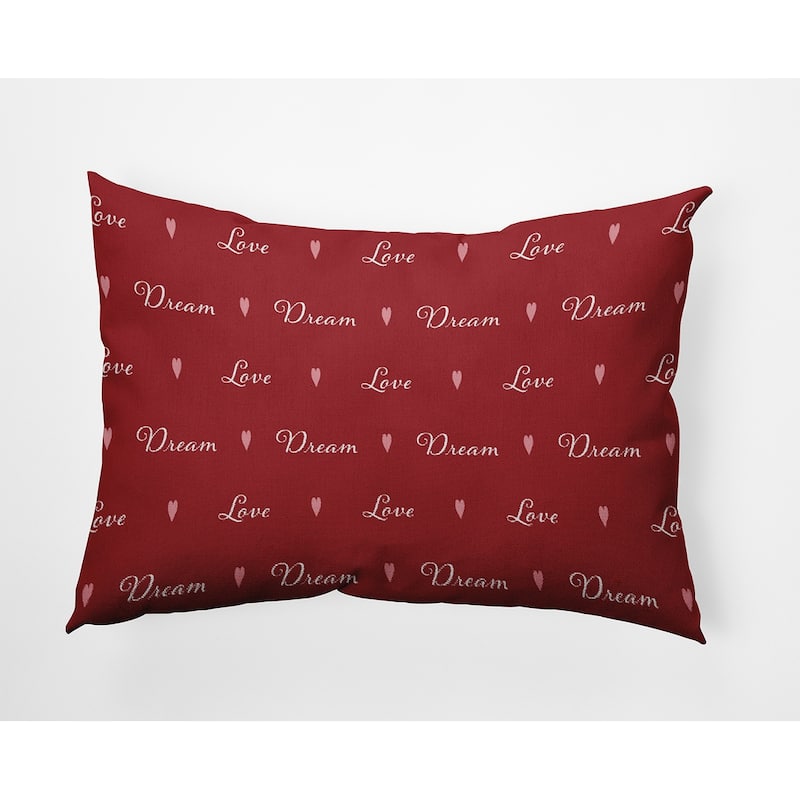 Love Dream Valentines Day Decorative Throw Pillow - 14" x 20" - Buddah