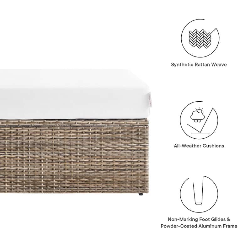 Convene Outdoor Patio Outdoor Patio Rectangle Ottoman