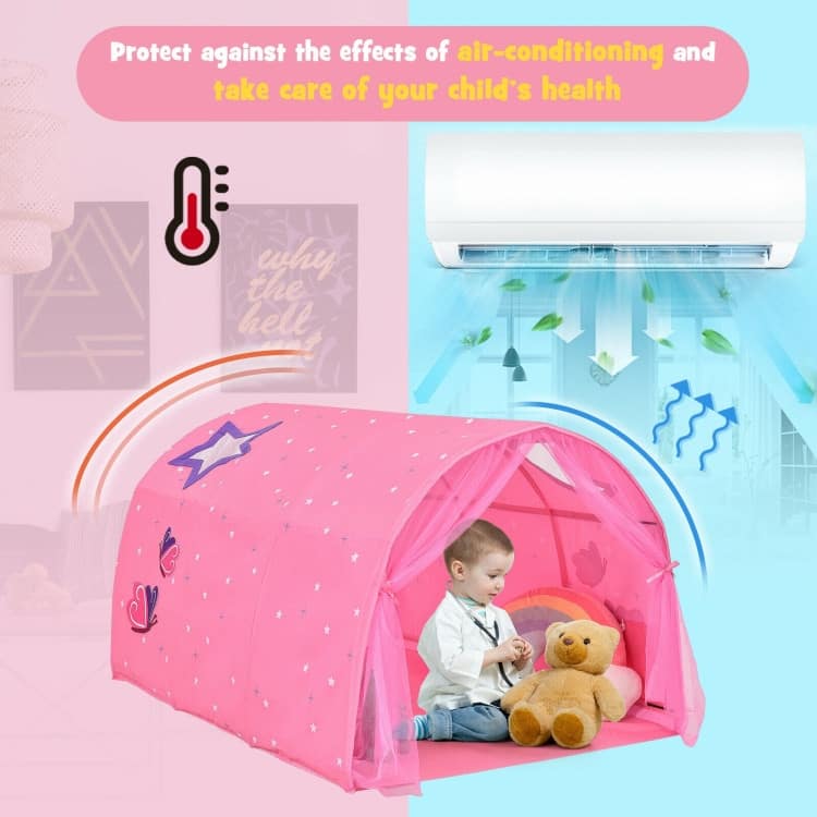 Kids Galaxy Starry Sky Dream Portable Play Tent with Double Net Curtain - 57" (L) x 40" (W) x 32.5" (H)