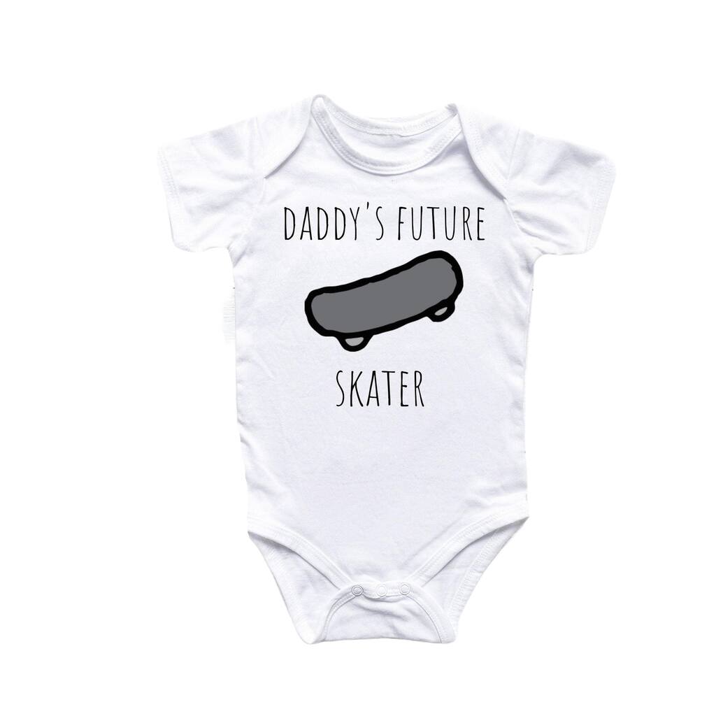 Skateboarding Buddy - Baby Boy Girl Clothes Infant Bodysuit Funny Cute Newborn