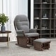 preview thumbnail 10 of 43, HOMCOM Nursery Glider Rocking Chair with Ottoman Cushion Seating