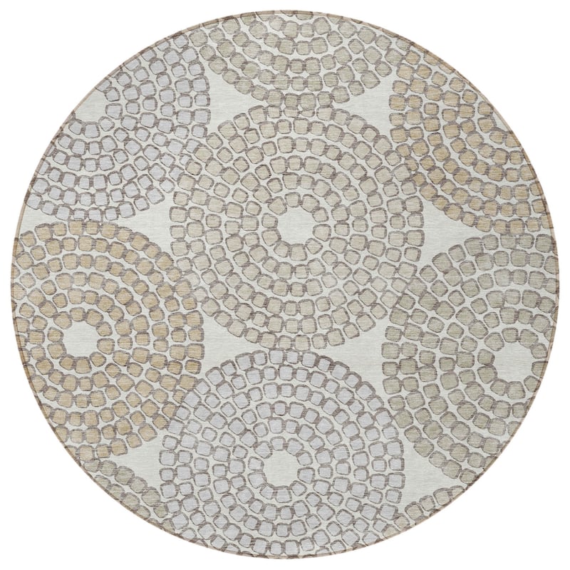 HomeRoots Geometric Transitional Rectangle Outdoor Rug