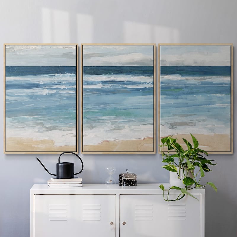 Ocean Waves II - Multi Piece Framed Canvas